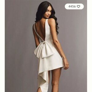 Sachin + Babi Reed Sleeveless Back-Bow Mini Dress